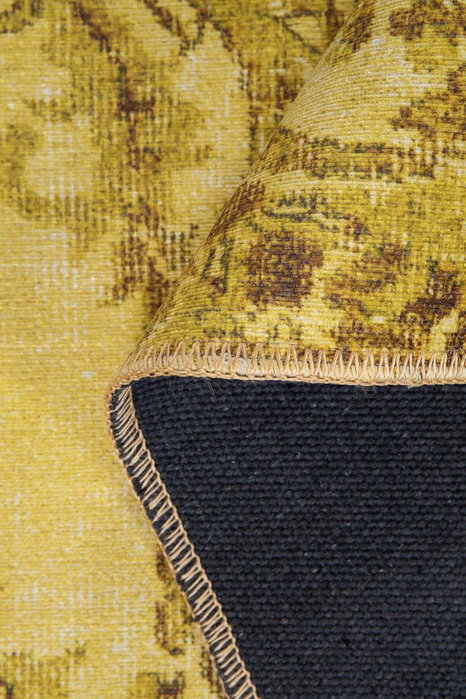 Conceptum Folk Chenille - Alfombra Amarilla 75 x 150 cm